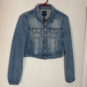 Highway Jeans Blue Cotton Cropped Jean Jacket for Kids Size M Y2K 90’s Grunge